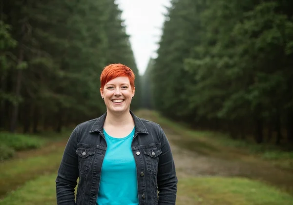 A person confidently setting a boundary against manipulative words