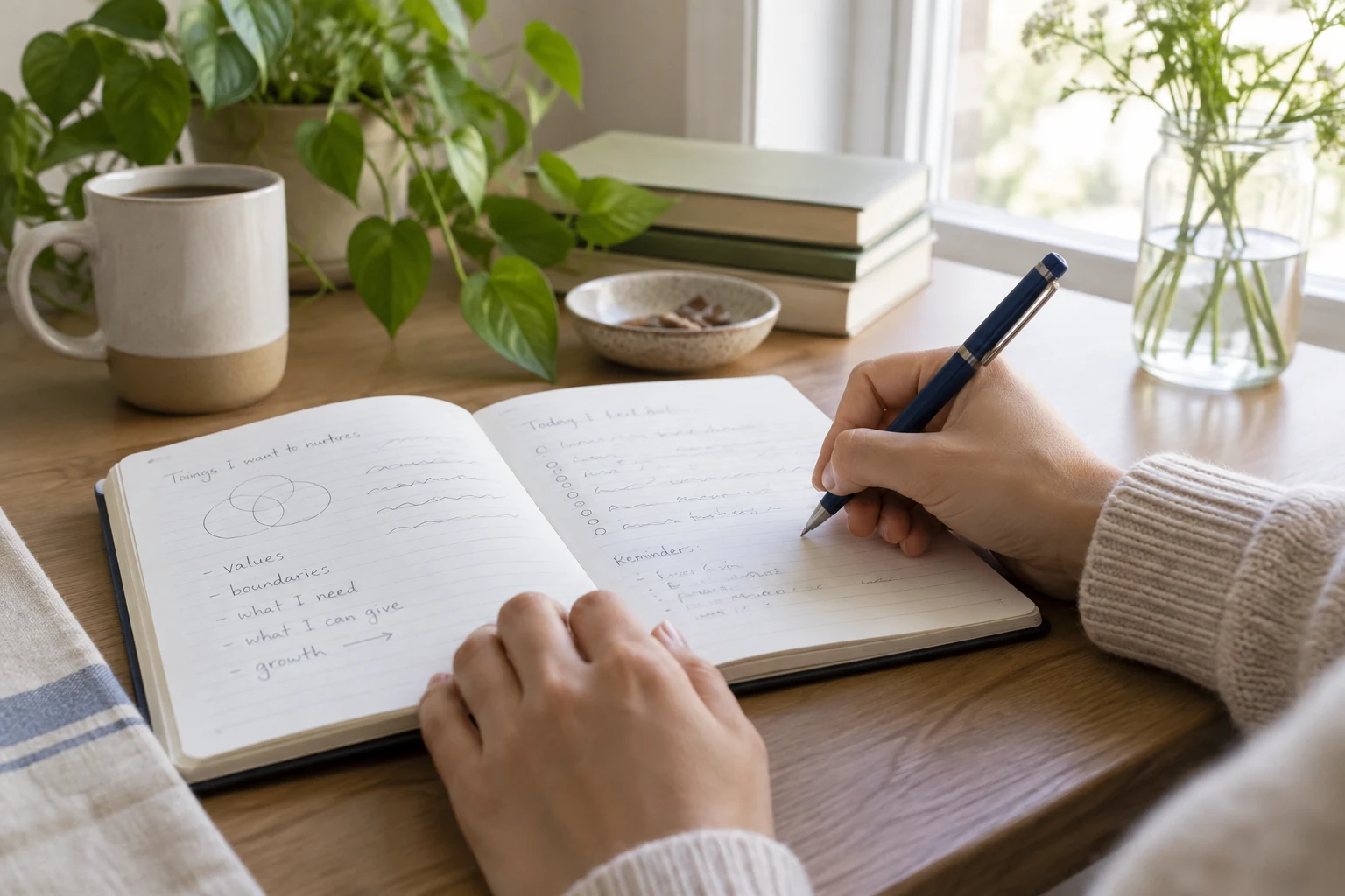 Reflective personality journaling